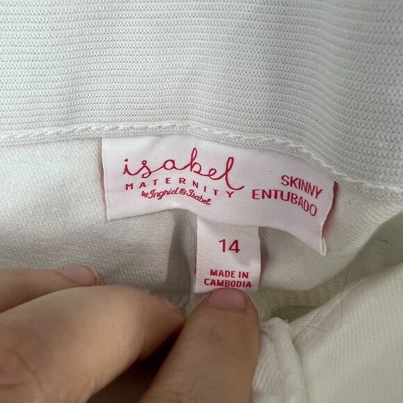 Isabel Maternity White Skinny Jeans NEW WITH TAGS - Picture 5 of 11